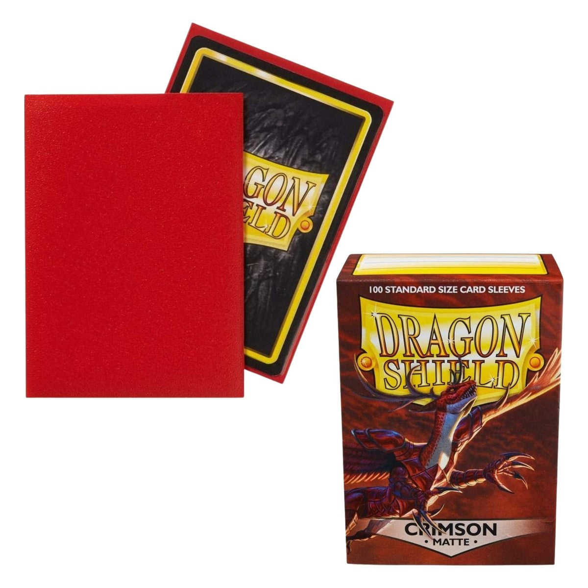 Dragon Shield Matte Sleeves – Crimson (100 ct) | Standard Size