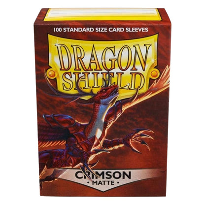 Dragon Shield Matte Sleeves – Crimson (100 ct) | Standard Size
