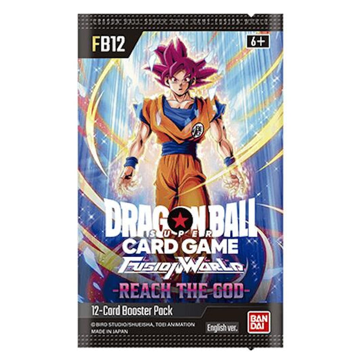 FB12 Booster Pack Reach the God – Dragon Ball Super Card Game Fusion World English sealed product