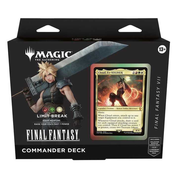 FINAL FANTASY Commander Deck - FINAL FANTASY VII Limit Break – Magic: The Gathering English sealed product