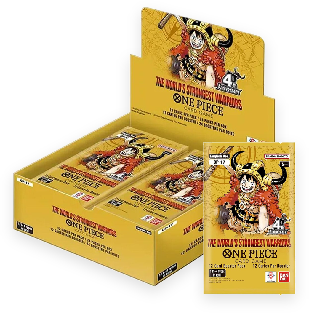 One Piece Card Game OP-17 The World's Strongest Warriors booster box and pack