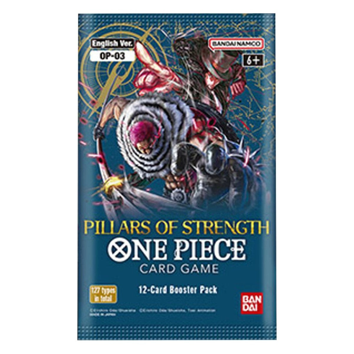 OP-03 Booster Pack Pillars of Strength – One Piece Card Game English sealed product