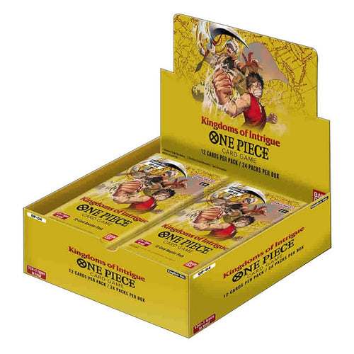 OP-04 Booster Box Kingdoms of Intrigue – One Piece Card Game English sealed product