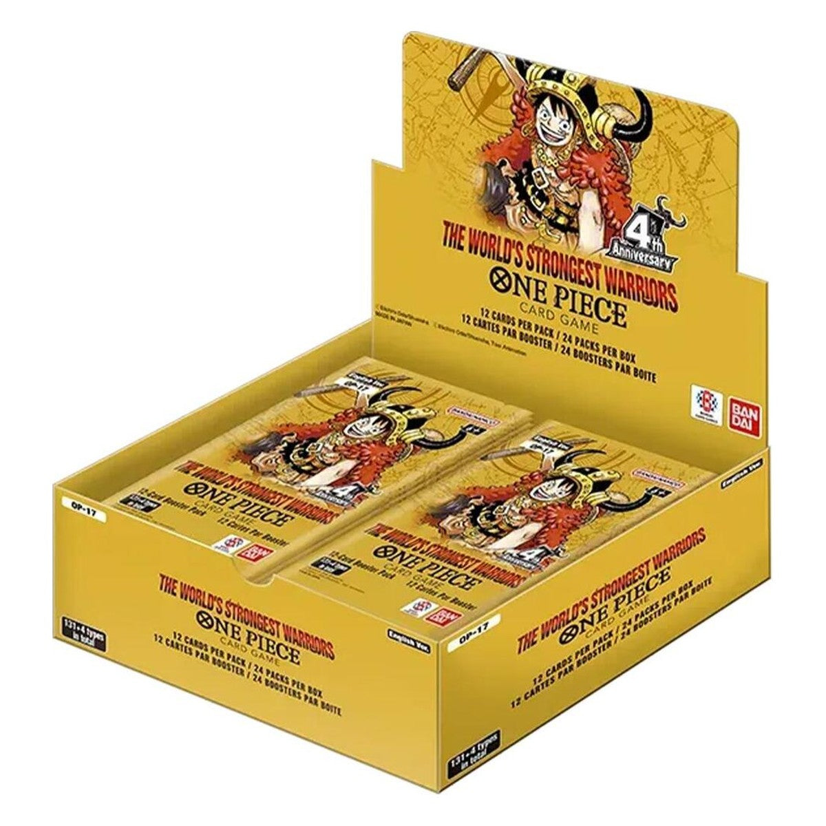 OP-17 Booster Box The World's Strongest Warriors – One Piece Card Game English sealed product