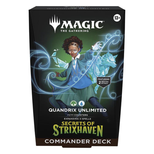 Secrets of Strixhaven Commander Deck - Quandrix Unlimited – Magic: The Gathering English sealed product