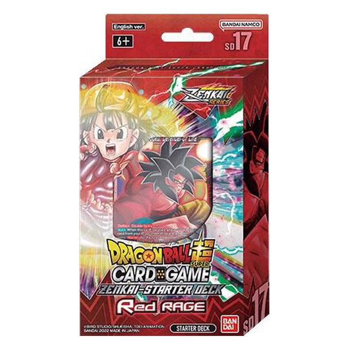 Starter Deck 17 -RED RAGE- [DBS-SD17] – Dragon Ball Super Card Game English sealed product