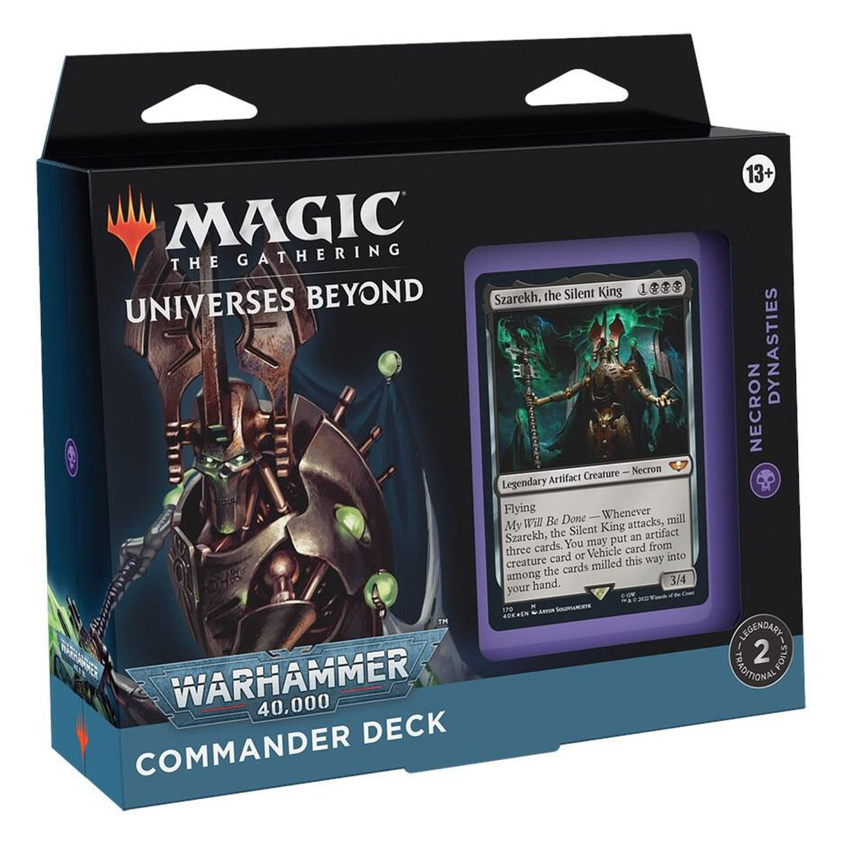 Warhammer 40,000 Commander Deck - Necron Dynasties – Magic: The Gathering English sealed product