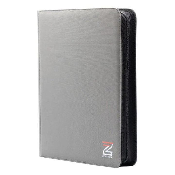 Zion Cases 9-Pocket Toploader Binder – Grey (252 Toploaders)